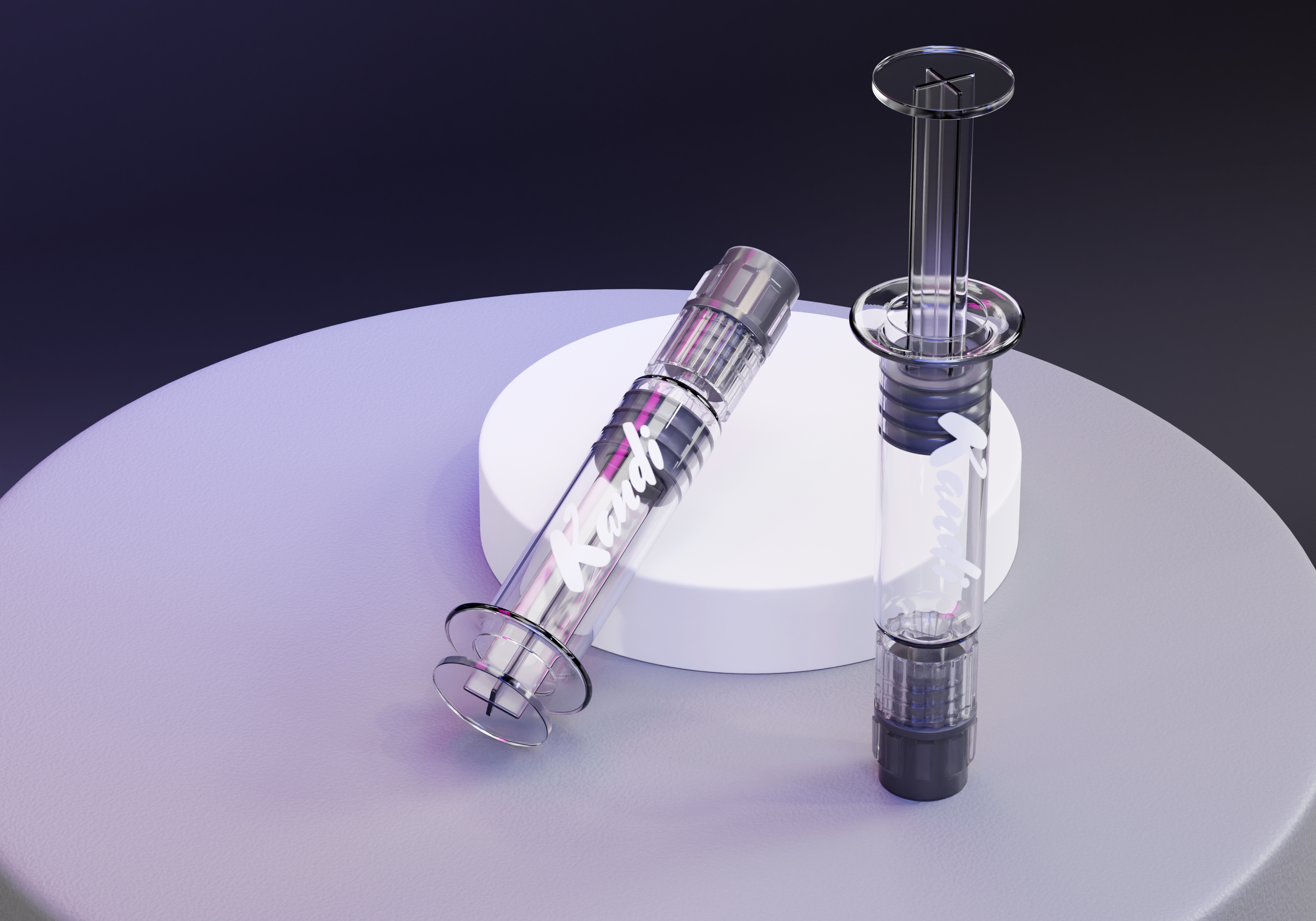 syringe for distillate