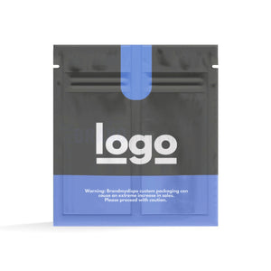 custom mylar bags dual compartments 2 pocket sections