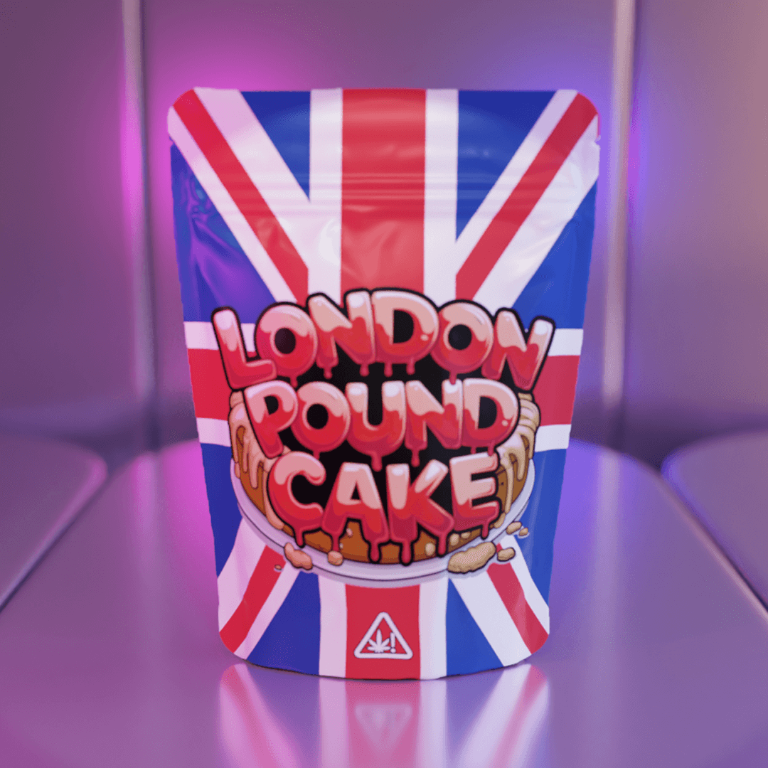 london pound cake mylar bags